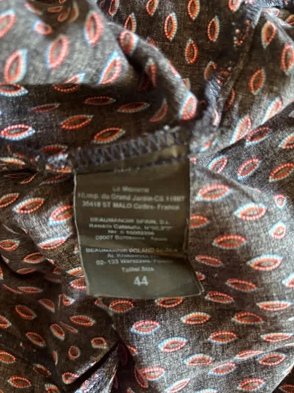 Vloeibare blouse met geometrische patronen - Bréal - Maat 2XL / 44 – photo 5